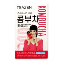티젠 콤부차 베리맛 5g x 10개입 유산균 프리바이오틱스 함유 웰빙티, 콤부차 베리맛 10개입