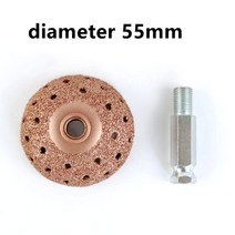 부품 부속 버핑 휠 텅스텐 카바이드 라 스프/컨투어 컵 1 개 아미 어댑터 그라인드 포함 전문 타이어 수리 도구, [06] 55mm-Hex shank