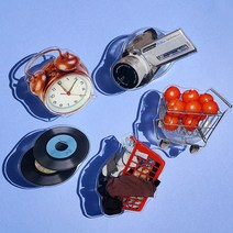 그립톡 아크릴 빈티지 정품 그립톡, 캠코더