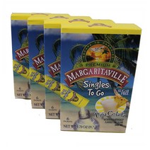 마가리타빌 피냐 콜라다 드링크 믹스 6개입 19.7g 4팩 Margaritaville Pina Colada Drink Mix