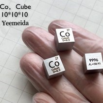 비스무트 원소 큐브 10mm 순수 밀도 코발트 니켈 구리 아연 지르코늄 니오브 몰리브덴, 01 1pcs Cobalt cube