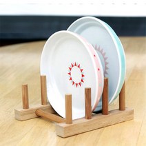 원목 접시 정리대 / 접시꽂이 건조대 우드건조대 그릇정리대