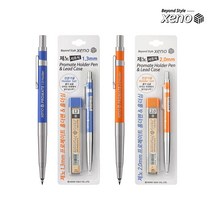 제노 프로메이트 샤프식 홀더펜+홀더심 세트 1.3mm 2.0mm 2종, 블루 1.3mm