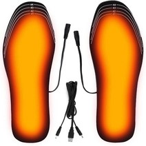 발열깔창 열선 등산화 방한깔창 겨울 USB 온열 신발 깔창 전기 발을 따뜻하게 하는 패드 양말 야외 스포츠, 01 Black_02 SizeL(41-46)