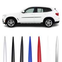 SLY 슬라이 BMW X3 문콕방지 도어가드 한차분(4개), 크롬L