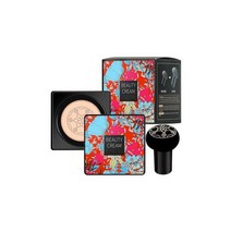 버섯 쿠션 버섯머리 커버 쿠션 BB크림 파운데이션 버섯쿠션 CC크림, 2개, 자연색