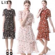 리스트 (리스트) 리스트 플라워 쉬폰 원피스 TWWOPJ60270