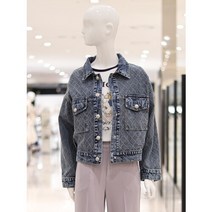 ab.f.z [ab.f.z] 다이아몬드패턴데님자켓 (KSX5HJ34G)