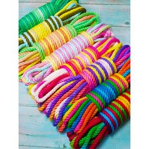 6.0mm 8m 멀티컬러 대나무 로프 레인보우 무지개 밤부 로프 (8컬러), No.10 태피