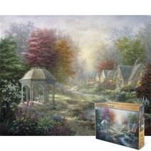 퍼즐피플 일러스트 풍경 1000피스 직소퍼즐, 조용한숲속의아침 1000피스, 1000p, 퍼즐유액 포함