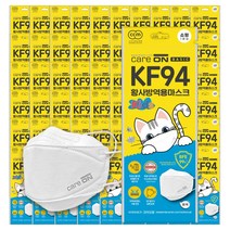 웰크론 케어온 베이직 황사방역마스크 KF94(흰색) 소형 1P x 60매, 단품