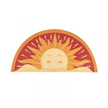 현관 베란다 바닥 장판 시트지 신발 안전화 털이개 흙먼지 오염 매트 논슬립 코일 방지, 75cm×37cm×두께 1cm, 태양