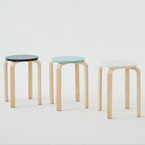 NEW 마리4 원목 라운드 스툴 4color, 04.한샘 마리 스툴_내추럴