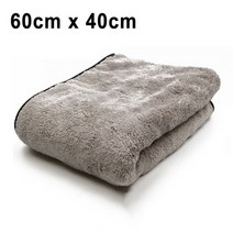 세차 광택 마이크로 화이버 세차 타월 100X40cm 보푸라기없는 자동차 청소 울트라 소프트 건조 헝겊 자세히, [02] 60 40cm