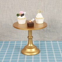 애프터눈 티 트레이 케이크 스탠드 디저트 홈 파티 디스플레이 결혼식 장식 연철 생일 퍼지 데스크탑, 8.Gold  10인치