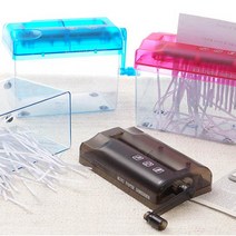 무중력® 문서 파쇄기 세단기 분쇄기 A6사이즈, 핑크