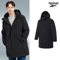 노티카 REEBOK NEW 리복 6LAYER 후드 남성 롱패딩 블랙