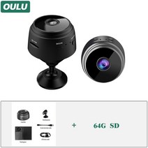 무선홈캠 강아지홈캠 PTZ카메라 IP카메라 홈캠 펫캠 OULU HD 와이파이 미니 나이트 비전 모션 감지 360 ° 회전 캠 보안 모니터링 광각 알람 푸시, 3.A964G SD