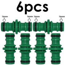 6PCS 3/4 1/2 인치 정원 호스 파이프 수리 연장 거치대 물방울 관개 온실용 튜브 빠른, 03 1I2inch-2way-6pcs