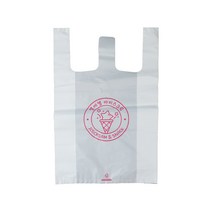 인쇄 디자인 주문 제작 비닐 봉투 W손잡이, 단품