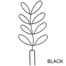 장식 실내 화분 정원 배열 식물 격자 잎 모양 브래킷 포도 나무 등반, [01] black