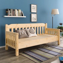 고릴라가구 오딘 레드파인 원목 침대형 소파