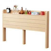 나무 침대 헤드 보드 싱글 1 미터 침대 헤드 더블 1.8 m 침대 헤드 다다미 통나무 침대 헤드 백 보드, 기본, 폭 100×높이 95(페인트 없는 통