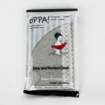 욕실용품 OPPA 프리미엄 각질제거 순면 샤워타올 때타월, 1개, 타올형(바디)-그레이