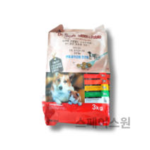 더독 닥터소프트 애견용 소프트사료, 9개, 3kg, 0   2가지주원료(연어+감자)
