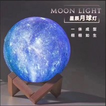 [느루홈]창조적 인 3D 크로스 보더 별이 빛나는 하늘 원격 제어 박수 빛 야간, 12Cm 팻 7 색 스타 문 램프