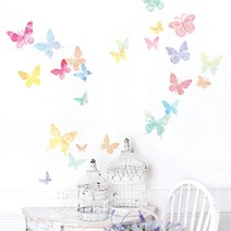 현대시트 레드플라워 기획전 포인트스티커, 10 PS-61008 파스텔나비