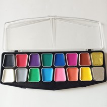 16 색 페이스 페인팅 키트 무독성 안전 어린이 수성 페이스 페인트 크리스마스 할로윈 스페셜 메이크업, [01] Set