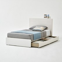 한샘 모아 침대 SS 슈퍼싱글 (하부서랍 포함 컬러 2종 매트별도), B형 화이트워시(B)