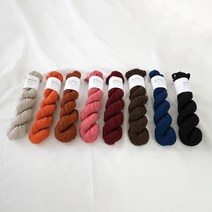 슬로우모먼츠 메리노 넛츠 - 고급 메리노울 100% 대바늘뜨개실, 블랙