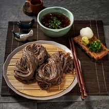 [소바의온도] 생면 그대로 메밀소바 냉모밀 메밀국수 천연육수 비빔소스 1kg, 1set(2~3인분) - 1000g이상, 1set(2~3인분) - 1000g이상, 구성01 면2+육수2