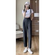 (바니뉴욕)2023여름 끝판왕 냉장고 얼음 멜빵바지 서스펜더바지 9부시가렛팬츠 정장바지