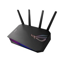 에이수스 ASUS 로그 스트릭스 AX5400 Wi-Fi 6 게이밍 라우터 전용 포트/인스턴트 가드/적응형 QoS/포트 포워딩/아우라 RGB/Ai메시 호환 (GS-AX5400)에이수, AX5400에이수스, Router