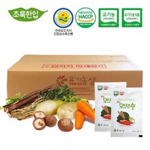 [초록한입] 실속포장 * 60포 110ml / 유기농 국내산 생생야채수, 상세페이지 참조, 상세페이지 참조