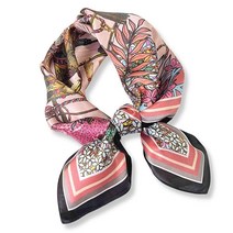 PoeticEHome 순수 멀베리 실크 스퀘어 스카프 68.6cm x 여성용 네커치프 헤드스카프 선물 포장 I1 - 우아한 에메랄드545581