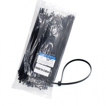 KP 케이블타이 5x300mm(블랙) 약250개입 케이블밴드 타이밴드 전선 배선정리 자루끈, 상세페이지 참조