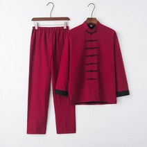 COSYEVNO 여름 남여공용 개량한복 상하복 단추 디자인 이층 생활한복(개량한복)