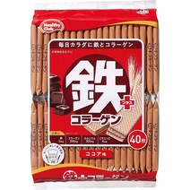 일본간식 하마다 콘펙트 철 플러스 콜라겐 웨이퍼 40장