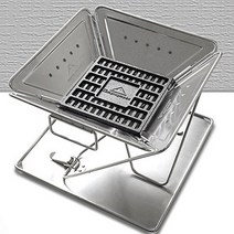 S 고체연료 캠핑 화로 화롯대 숯 재 받이 받침대 받침 불멍 주철
