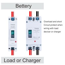 주차 금지 DC12V MCCB 회로 차단기 150A 200A 300Amp 정격 전류 배터리 자동차 충전기 에너지 전원 보호기, 2P, 630A