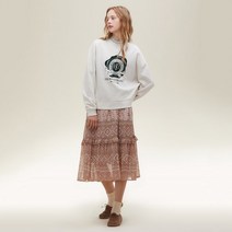 써스데이아일랜드 네크 포인트 맨투맨 티셔츠 T226MST134W