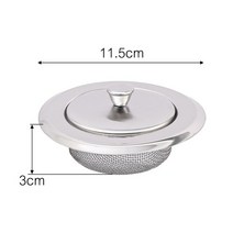 뚜껑 주방 싱크대 필터 메쉬 여과기 스테인레스 스틸 욕실 바닥 배수 커버 샤워 헤어 캐처 스토퍼, [01] Filter screen