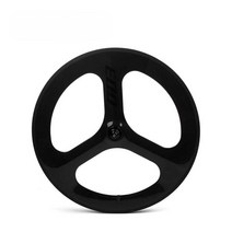 삼발이휠 에어로휠 산악 미니스프린터 세트 탄소 로드 섬유, 1. 블랙 유광(앞바퀴)