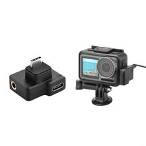 적용 Dji Dajiang 스포츠 카메라 Osmo 액션 마이크 어댑터 충전 오디오 어댑터, 하나