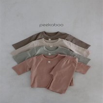 피카부 츄츄 baby파자마 4컬러 유아 아기 잠옷 실내복 [peekaboo]