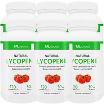 [미국빠른직구] 마이라이프 내추럴스 라이코펜 30 mg 120정 6병, 6개